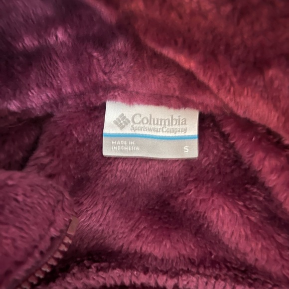 Columbia Maroon Fleece Jacket - Picture 4 of 6